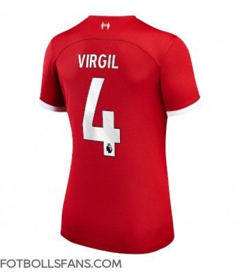Liverpool Virgil van Dijk #4 Replika Hemmatröja Damer 2023-24 Kortärmad